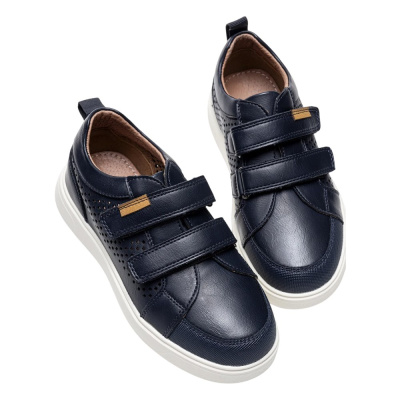 Полуботинки школьные Baden KAH009-061 тёмно-синий 01